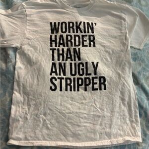 Threadless White Tee with Black Text